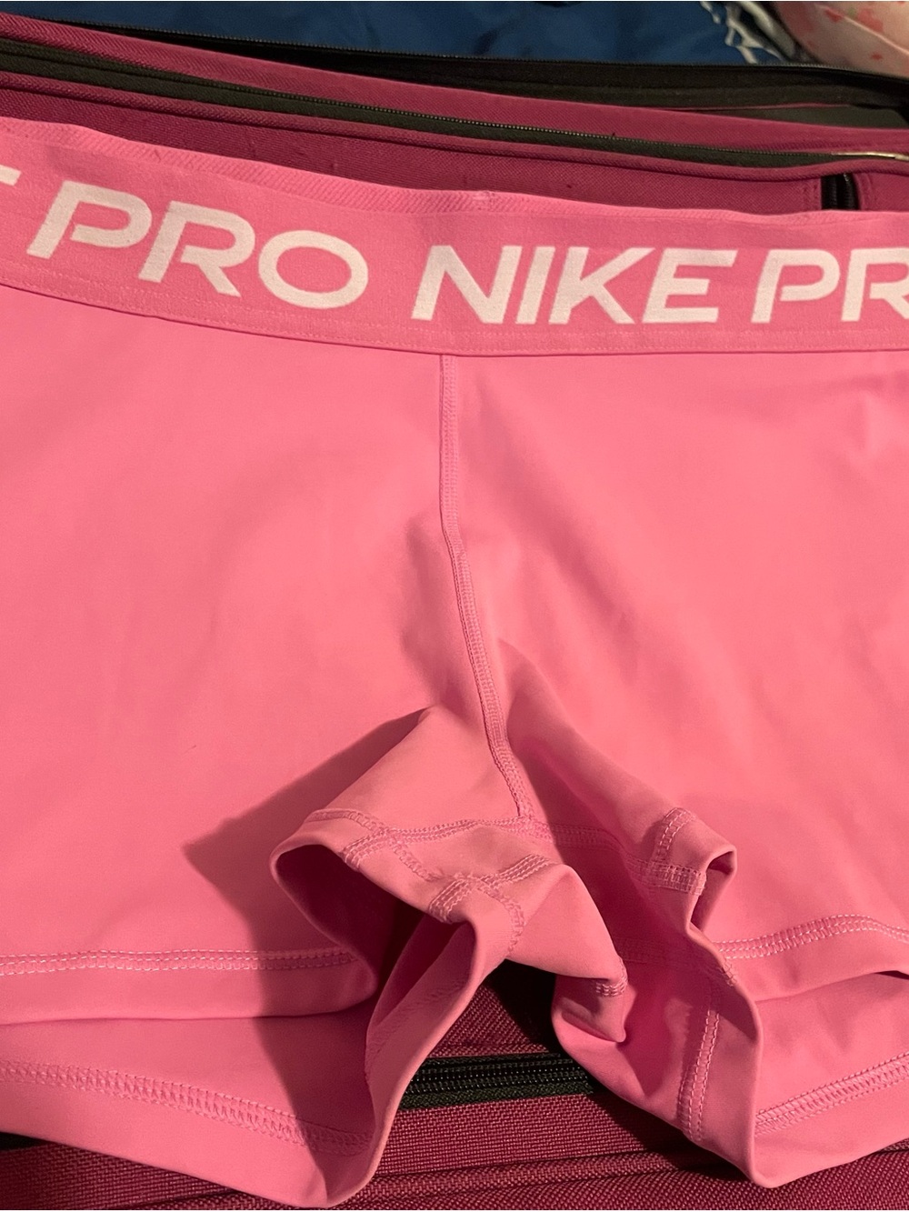 Nike Pro Women's Bright Pink Training Bike Shorts